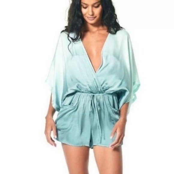 Young Fabulous & Broke Pants - NWT Young Fabulous and Broke Green Ombre Terrycloth Romper, XS